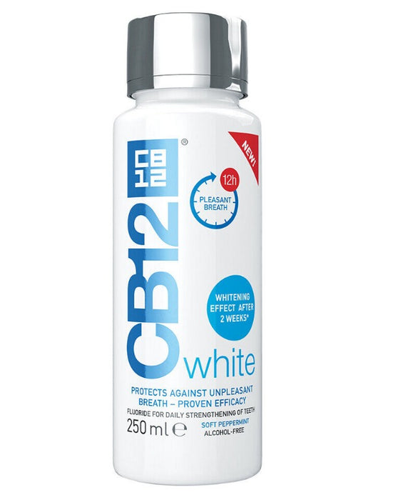 CB12 Whitening Mouthwash - 250ml pack of 2, 12 hr fresh breath professional