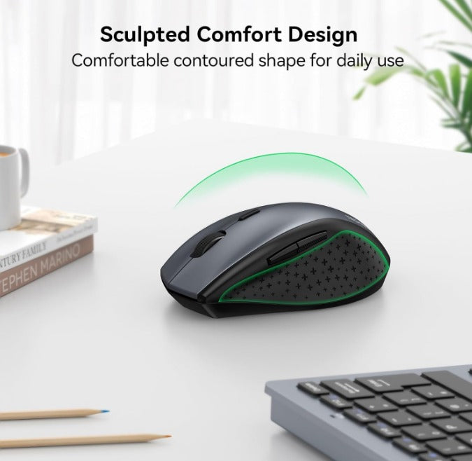 TECKNET Wireless Mouse for Laptop, 3200 DPI Optical Grey amazon graded return